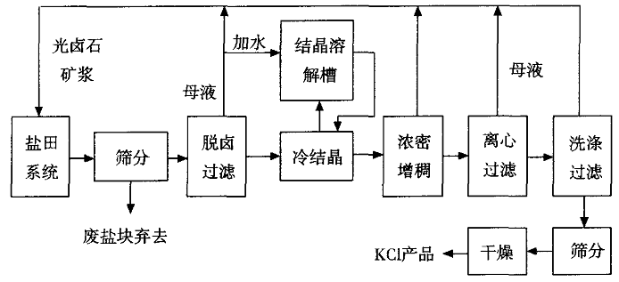 反浮選一冷結晶工藝